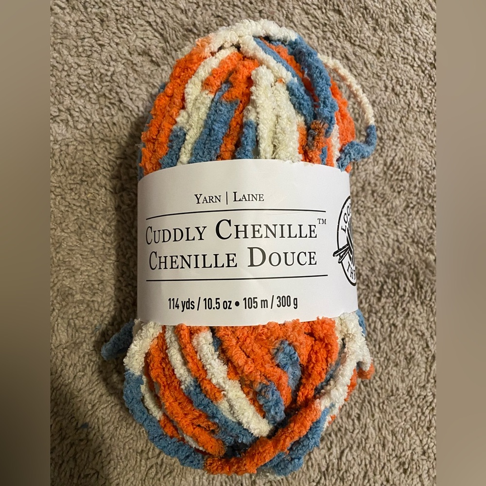 Cuddly chenille yarn - sunset on the bay